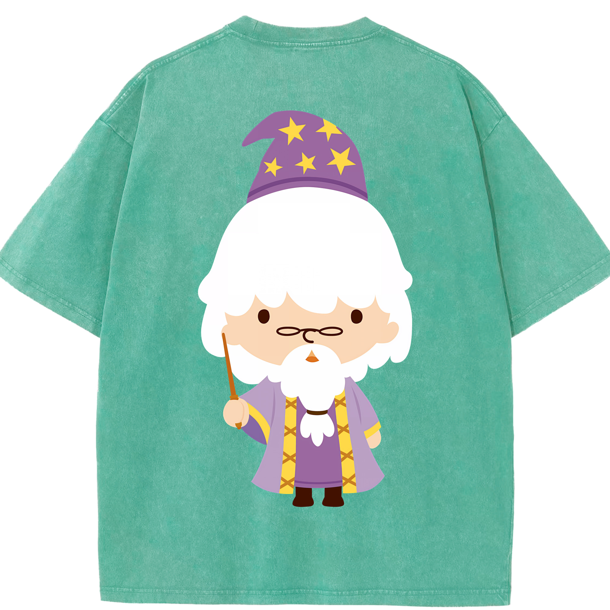 （画像用） Harry Potter ハリー・ポッターシリーズ 綿100% ヴィンテージ風 半袖Tシャツ（背面プリント）